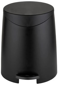 Черно пластмасово кошче за боклук с педал 3 l Portes – Allstar