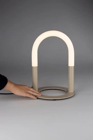 Бежова метална LED затъмняваща се настолна лампа (височина 36 cm) Arch – Zuiver