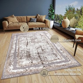 Килим в бежово-сребристо 200x280 cm Shine Classic - Hanse Home