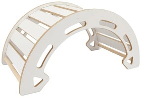 Монтесори люлка за равновесие, изработена от естествено дърво