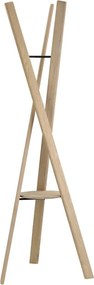 Стойка за връхни дрехи от масивен дъб в естествен цвят 62x176 cm Rakku – Blomus