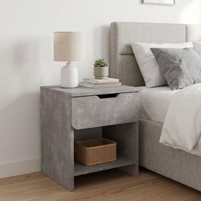 Mida TopMebel меламиново нощно шкафче в цвят бетон сив 45x40x52см.