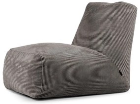 Тъмносив пуф от рипсено кадифе Tube – SLOWDOWN