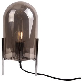 Сива стъклена настолна лампа от стъкло Bell - Leitmotiv