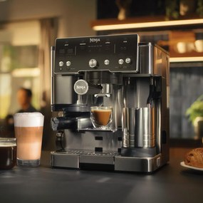 Кафеавтомат 2в1 Ninja Luxe Café Essential ES501EU, 1650W, 9 bar, 2 л, Barista Assist, Режим гореща вода, 4 режима, 3 темп. настройки, Инокс/Черен