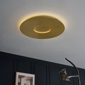 Модерна таванна лампа златна 60 см вкл. LED 3-степенно димиране - Morning
