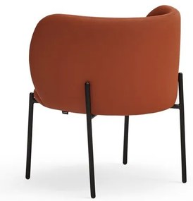 Оранжев фотьойл от изкуствена кожа Mogi - Teulat