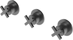 Смесител за вграждане Elle Cross La Torre III-черен-матиран