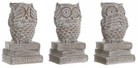 Декоративна фигурка DKD Home Decor Смола Бухал (3 pcs) (11 x 11 x 20 cm)