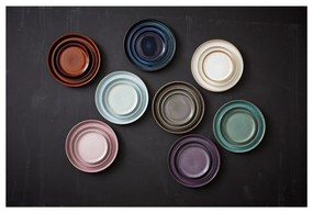 Черна/синя десертна глинена чиния ø 21 cm Gastro Dark Blue/Black – Bitz