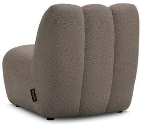 Кафяво-сиво кресло от прежда с примки от букле Janissaire – Bobochic Paris