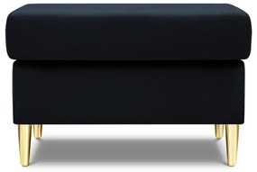 Тъмносиня кадифена табуретка Kyoto – Cosmopolitan Design