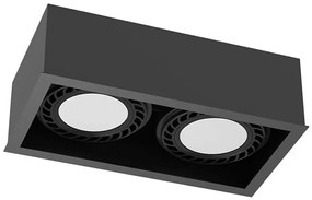 Brosline 1273 - спот CAGE 2xGU10/18W/230V, черен