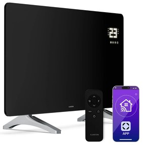 Klarstein Инфрачервен панел Wonderglass | 480 W | 7 - 14 м² | Модерен стъклен дизайн | 90 cm x 58 cm