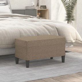 349390 vidaXL Пейка, Таупе, 70x35x41 см, плат