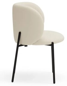 Бели тапицирани трапезни столове в комплект 2 бр. Mogi – Teulat