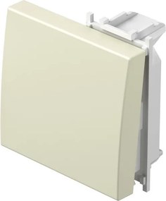 TEM Лицев панел ключ/бутон 2М, цвят Крем гланц, Modul  - TM12IW