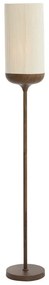 Тъмнокафява подова лампа с текстилен абажур (височина 159 cm) Dania – Light & Living
