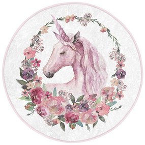 Розов детски килим ø 100 cm Comfort - Mila Home