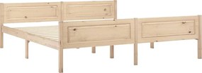 322101 vidaXL Рамка за легло, борова дървесина масив, 180x200 cм
