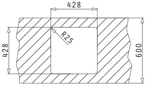 мивка Pyramis Lume 1B-40X40