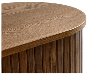 Кафява маса за телевизор от дъбов декор 180x56x45 cm Nola – Unique Furniture