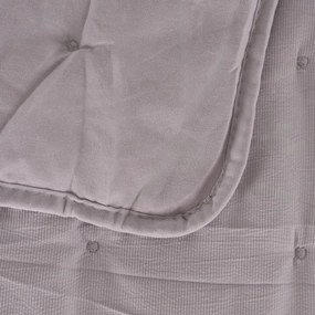 Сиво капитонирано покривало за легло 180x260 cm – Ixia