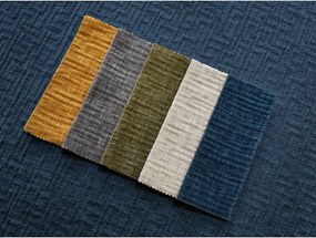 Тъмносин шенилов диван за ежедневно спане/сгъваем 240 cm Hugo – Bobochic Paris