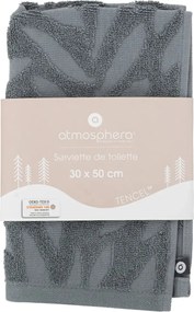 Кърпа за ръце atmosphera Textura, Памук, 30x50 cm - Тъмносив