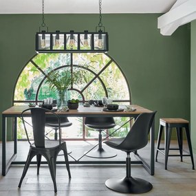 Трапезен стол atmosphera Niko, Метал - Черен