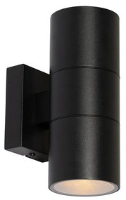 Модерна външна стенна лампа черна 2-светлина AR70 IP44 - Duo