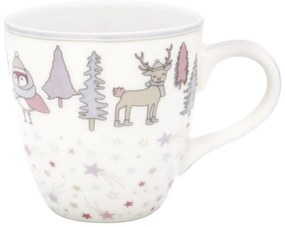 Бяла и розова чаша от фаянс Деца Forrest - Green Gate