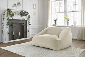 Кремав пуф от изкуствен косъм Lilibet – Bobochic Paris