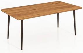 Масичка за кафе от дъбова дървесина в естествен цвят 90x90 cm Kula - The Beds