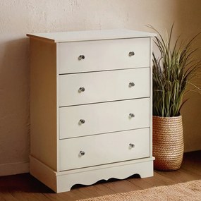 Скрин в цвят слонова кост 69x89x42 cm Emily – Premier Housewares