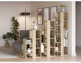 Стелаж от декор от дъб в естествен цвят 158x151 cm Anissa – Marckeric