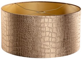 Кадифена абажура с дизайн на крокодил и златно покритие 50/50/25
