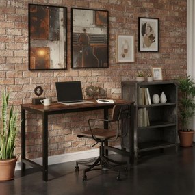 Компютърно бюро 120 x 60 cm - бюро за офис и студентска стая tmavá hnedá