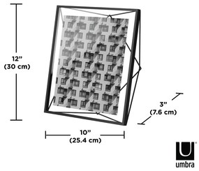 Черна метална стояща/висяща рамка 25x30 cm Prisma – Umbra