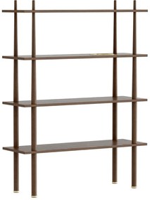 Кафява модулна система от рафтове от дъб 110x148 cm Stories - UMAGE