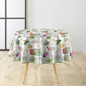 Измиваема PVC покривка ø 160 cm Vegetalia – douceur d'intérieur
