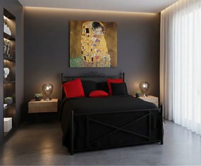 Легло Orion-90x200-Black-Με ποδαρικό