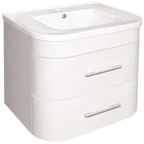 Конзолен PVC шкаф ICP 6149/2 с умивалник, 63.5x64x51см