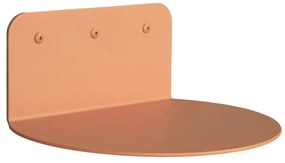 Метален стенен рафт в цвят сьомга 30 cm Flex – Spinder Design