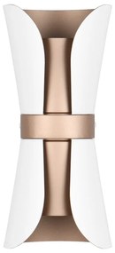 Бяло-бронзова стенна лампа Coat – Trio