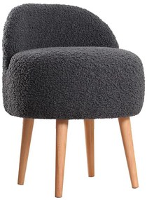 Табуретка MIKI, диаметър 46 см, тъмносива