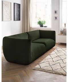 Зелен велурен диван 260 cm Lecomte - Bobochic Paris