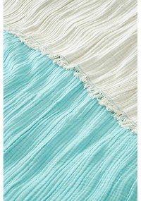 Тюркоазено муселиново покривало за легло 170x250 cm Muslin – Mijolnir