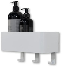 Бял стенен стоманен рафт за баня Multi - Spinder Design