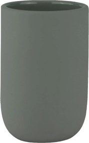 Зелена керамична чаша за четки за зъби Lotus – Mette Ditmer Denmark